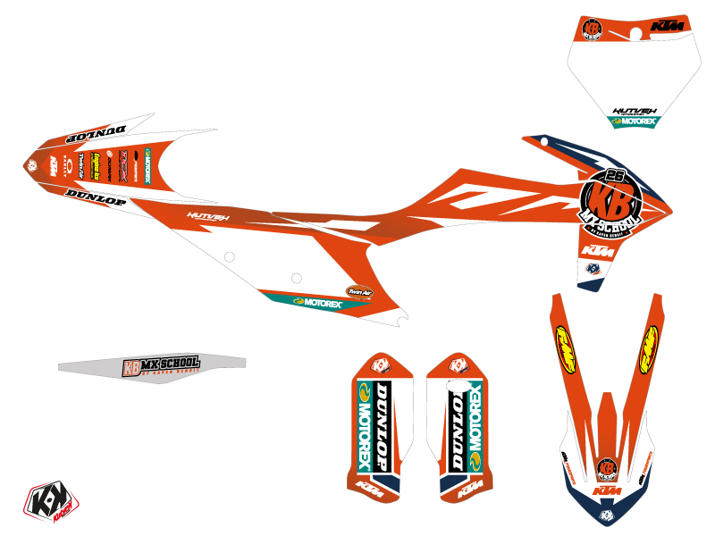 Kit Décoration Moto Cross Replica KB26 2020 KTM 450 SXF KUTVEK - vue 2
