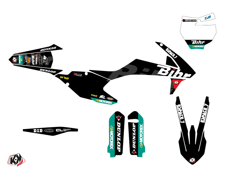 Kit Décoration Moto Cross Replica Bihr KTM 450 SXF KUTVEK - vue 2