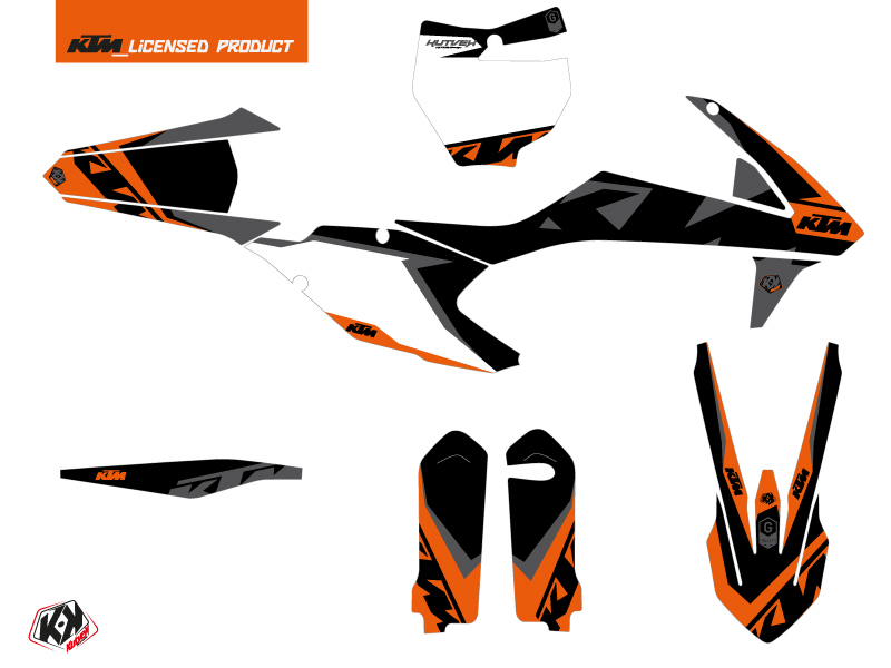Kit Décoration Moto Cross Gravity KTM 450 SXF Orange KUTVEK - vue 2