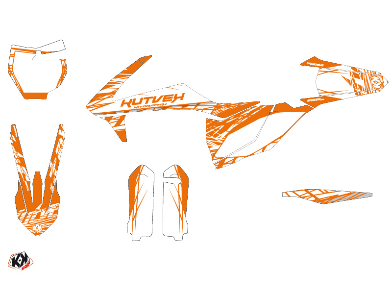 Kit Déco Moto-Cross Eraser KTM 450 SXF Orange KUTVEK - vue 2