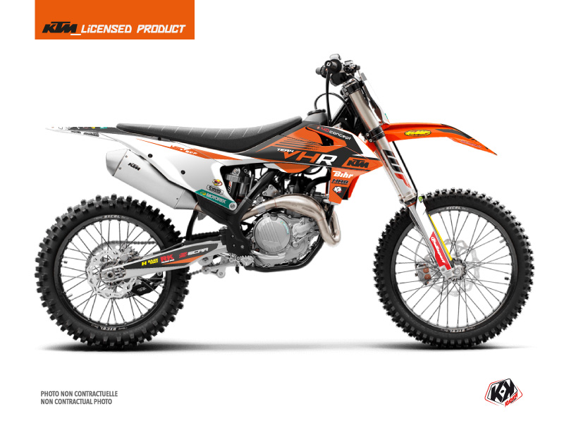 Kit décoration moto cross Replica Tixier Team VHR 2018-2019 KTM 450 SXF Kutvek
