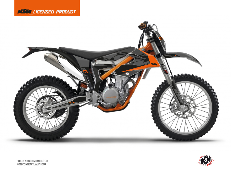 Kit Déco Moto Cross Reflex KTM 350 Freeride Noir KUTVEK