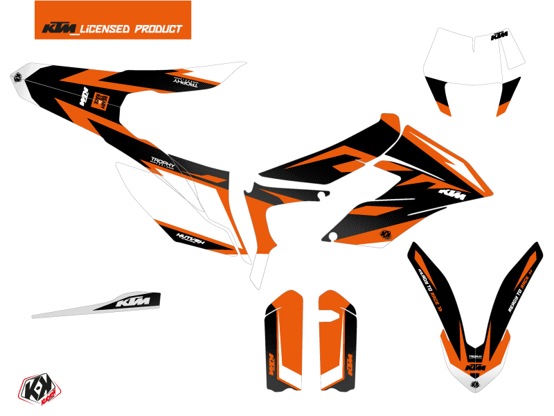 Kit de décoration KUTVEK KTM 350 Freeride Trophy noir orange - vue 2