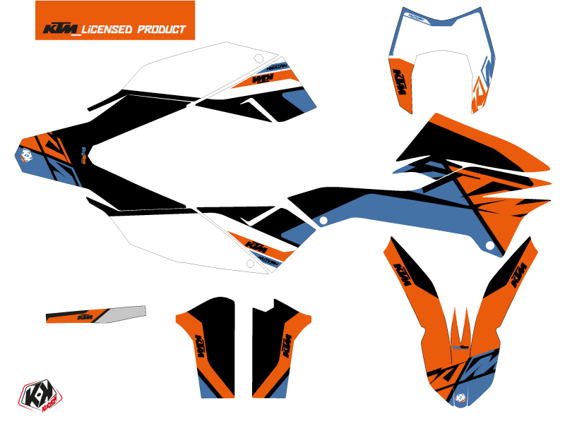Kit Décoration Moto Cross Skyline KUTVEK KTM 690 ENDURO R Bleu - vue 2