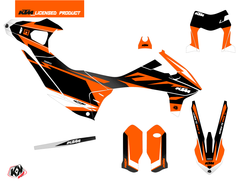 Kit de décoration KUTVEK KTM 690 Enduro R Trophy noir orange - vue 2
