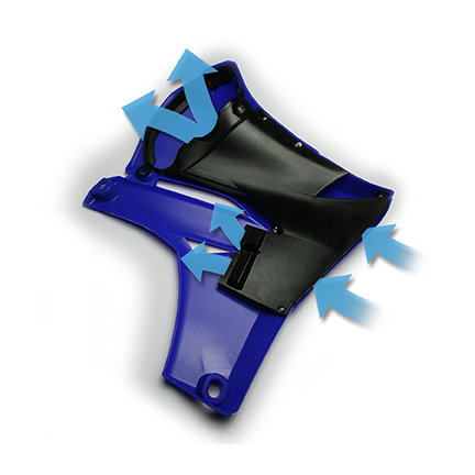 Écope de radiateur Cycra Powerflow YAM 13 - vue 2