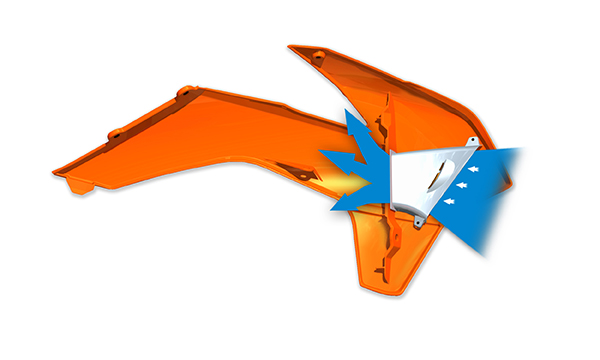 Écope de radiateur Cycra Powerflow KTM 16 - vue 2