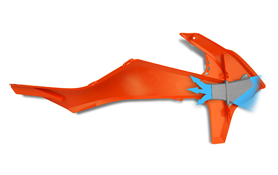Écope de radiateur Cycra Powerflow KTM 19 - vue 3