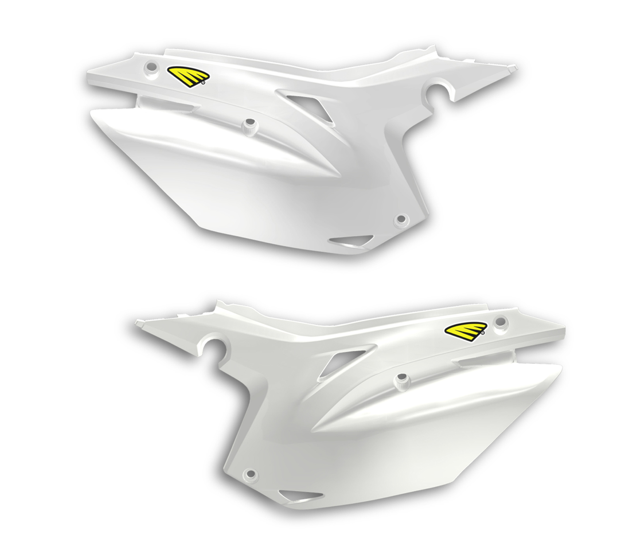 Panneaux à Numéros Latéraux Cycra Honda - Blanc