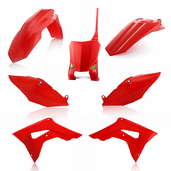 Kit plastique Cycra 5 éléments Honda CRF450R 17 rouge - vue 2