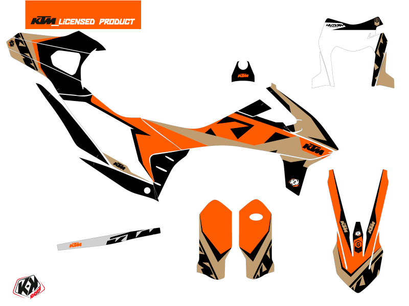 Kit Déco Moto Gravity KTM 690 ENDURO R Orange KUTVEK - vue 2