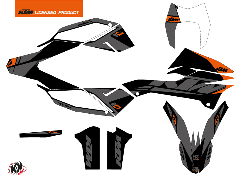 Kit Déco Moto KTM 690 Enduro R Noir Reflex - vue 2