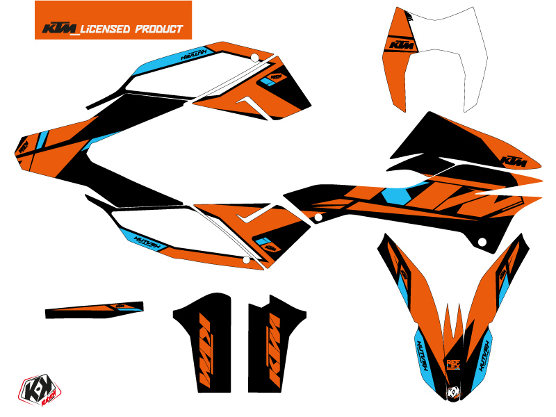 Kit Déco Moto Cross Reflex KTM 690 Enduro R Orange KUTVEK - vue 2