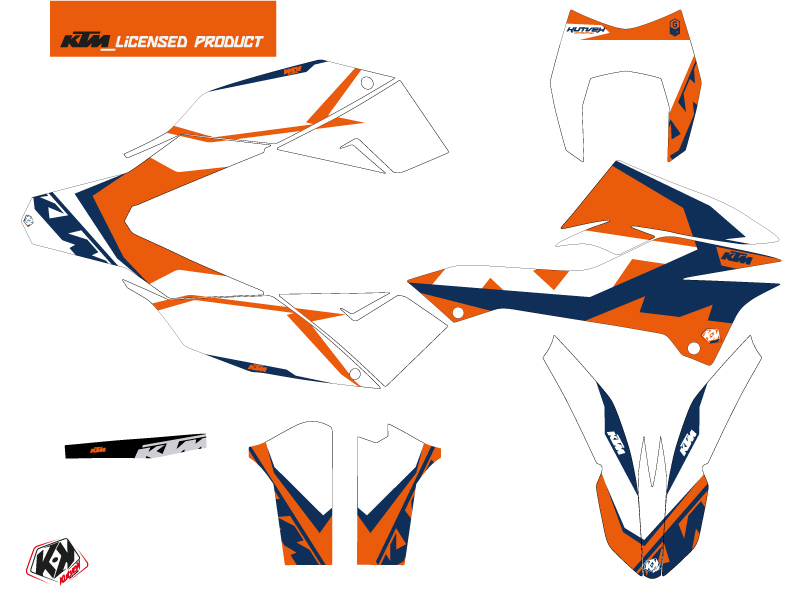 Kit Déco Gravity KTM 690 ENDURO R Bleu KUTVEK - vue 2