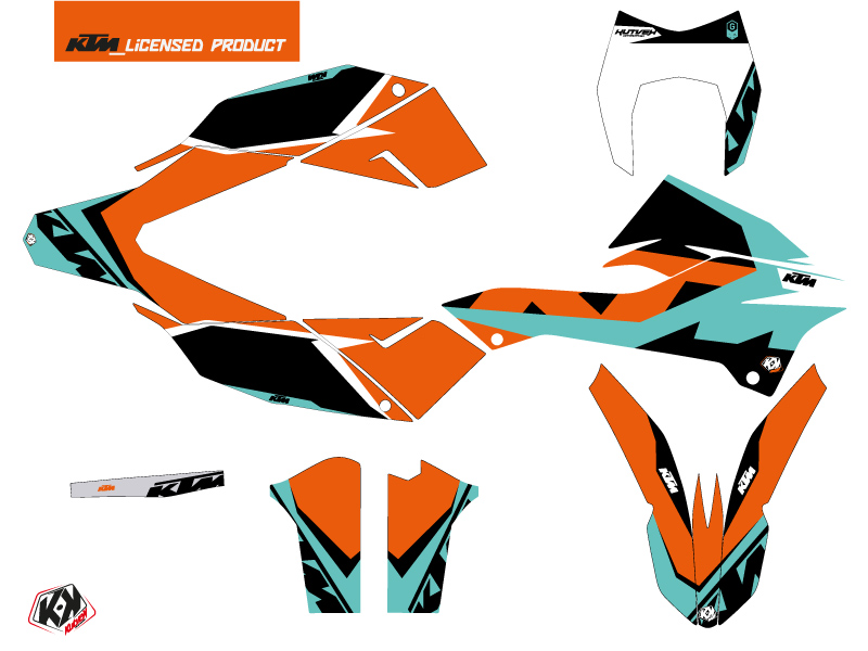 Kit décoration moto cross Gravity KUTVEK KTM 690 ENDURO R vert - vue 2
