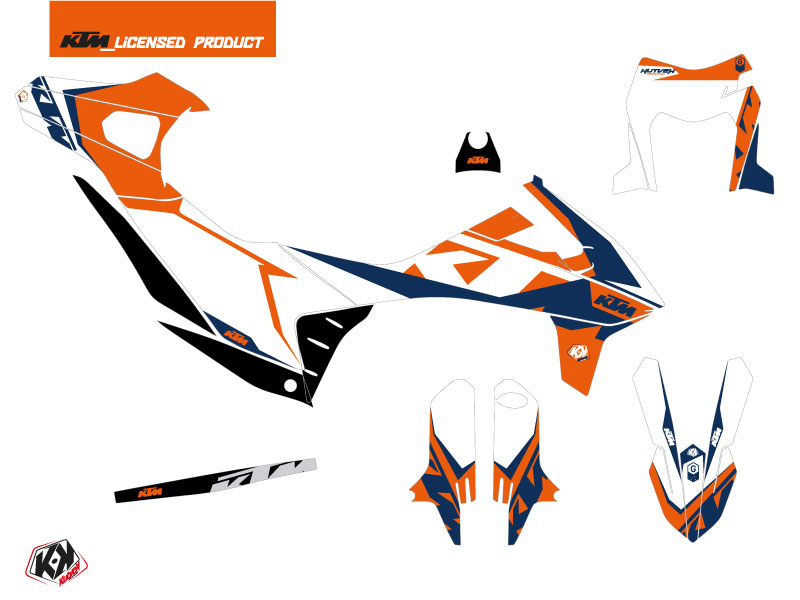 Kit Décoration Moto Cross Gravity KTM 690 SMC R Bleu KUTVEK - vue 2