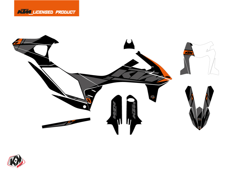 Kit Décoration Moto Cross Reflex KTM 690 SMC R Noir KUTVEK - vue 2