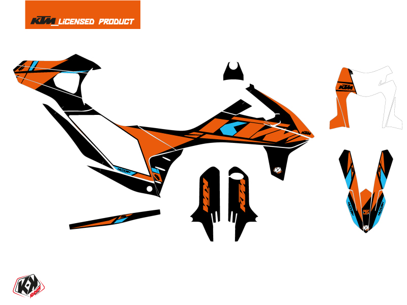 Kit de décoration motocross Reflex KTM 690 SMC R orange KUTVEK - vue 2
