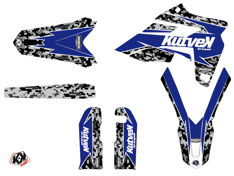 Kit plastiques Sherco 250 SE-R Prédateur noir bleu KUTVEK - vue 2