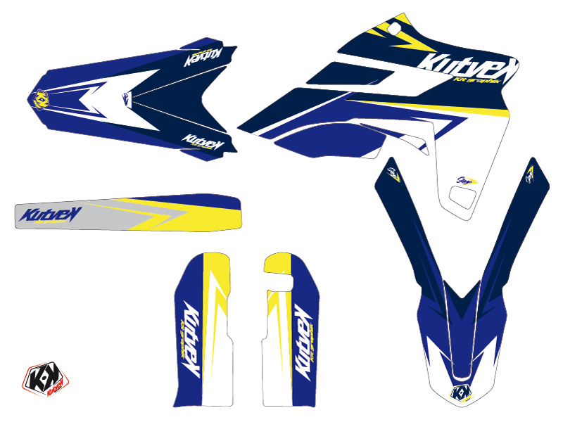 Kit de décoration motocross Sherco 250 SE R blanc jaune Light - vue 2