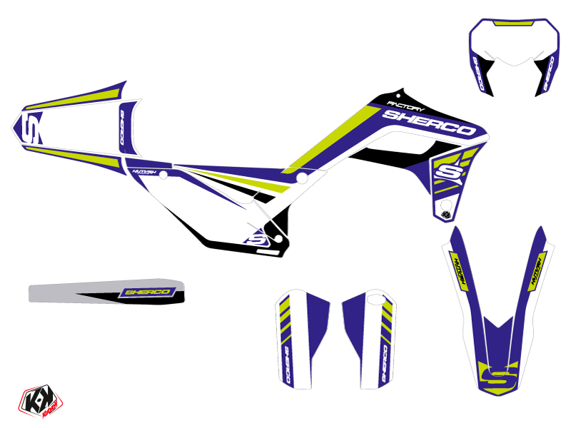 Kit de décoration KUTVEK Sherco SE / SEF bleu - vue 2