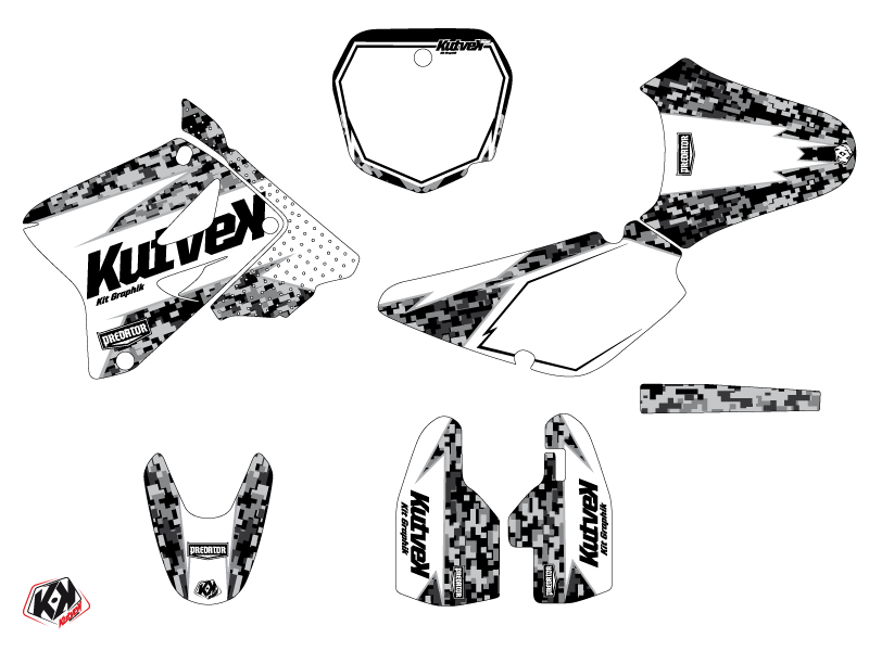 Kit Décoration Moto Cross Predator Suzuki 85 RM Blanc KUTVEK - vue 2