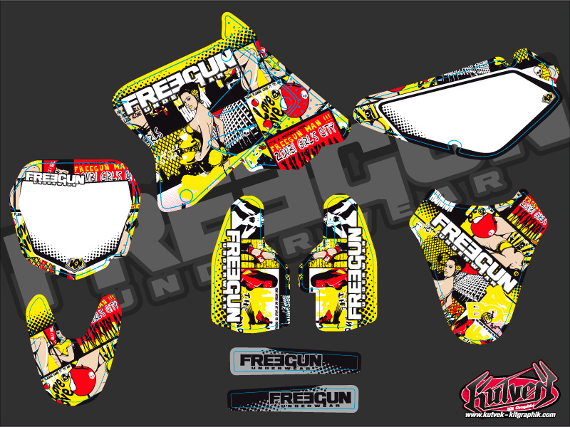 Kit décoration moto cross Freegun Suzuki 85 RM - vue 2