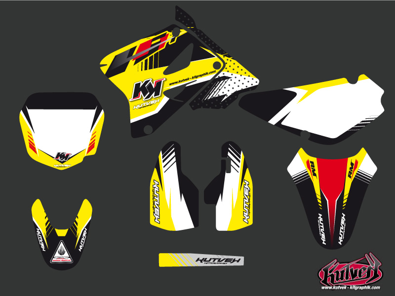 Kit de décoration moto-cross Pulsar Suzuki 85 RM noir KUTVEK - vue 2