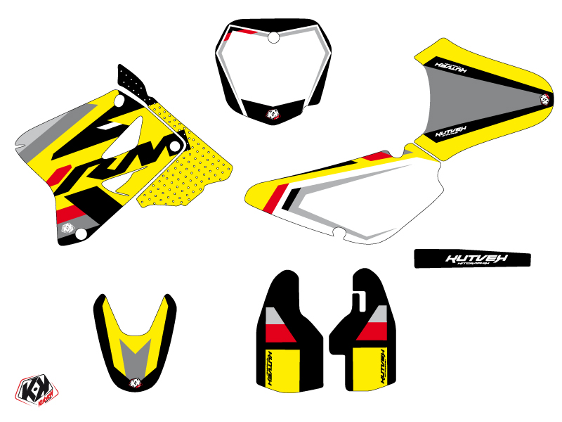 Kit Décoration Moto Cross Label Suzuki 85 RM Noir KUTVEK - vue 2