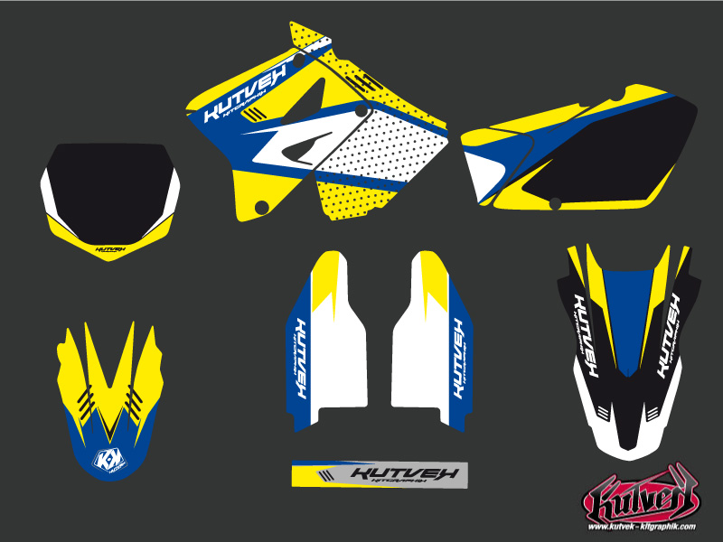 Kit décoration motocross Chrono Suzuki 125 RM Kutvek - vue 2