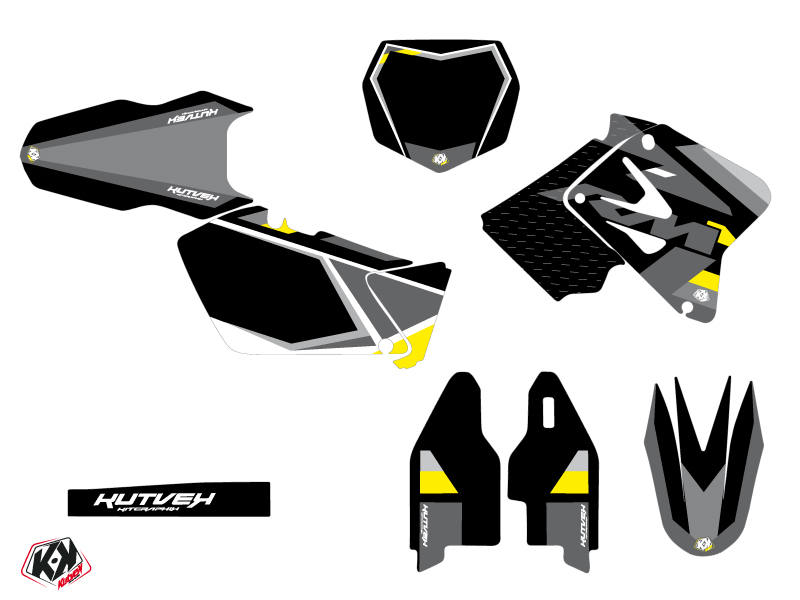 Kit décalcos moto cross Suzuki 125 RM gris - vue 2
