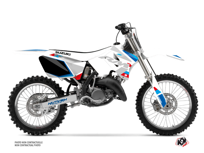 Kit décoration motocross Suzuki 125 RM blanc