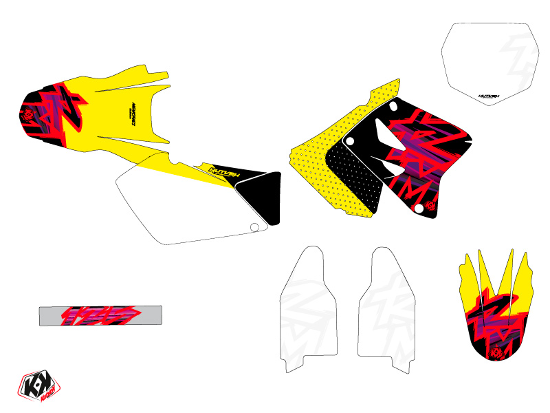 Kit Déco Moto Cross Memories Suzuki 125 RM KUTVEK - vue 2