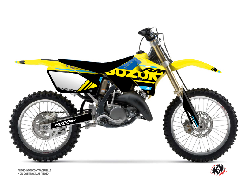 Kit Décoration Moto Cross Suzuki 250 RM Bleu KUTVEK