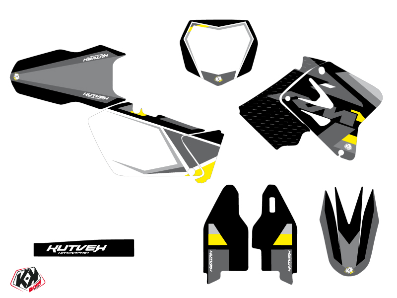 Kit décoration moto cross Suzuki 250 RM gris KUTVEK - vue 2