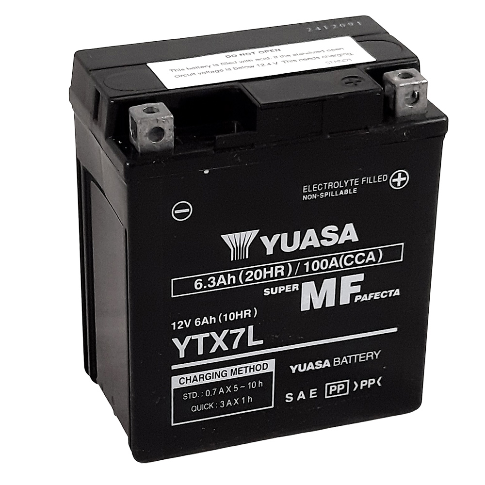 Batterie Yuasa YTX7L SLA AGM sans entretien - vue 2