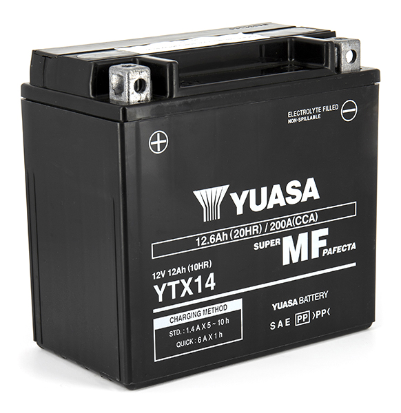 Batterie Yuasa YTX14 SLA AGM sans entretien - vue 4