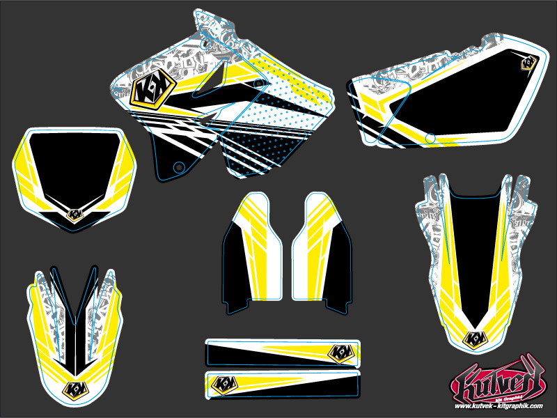 Kit Déco Moto Cross Spirit Suzuki 250 RM KUTVEK - vue 2