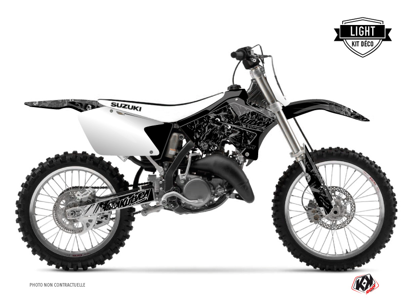 Kit plastiques Moto Cross Zombies Dark Suzuki 250 RM Noir LIGHT KUTVEK