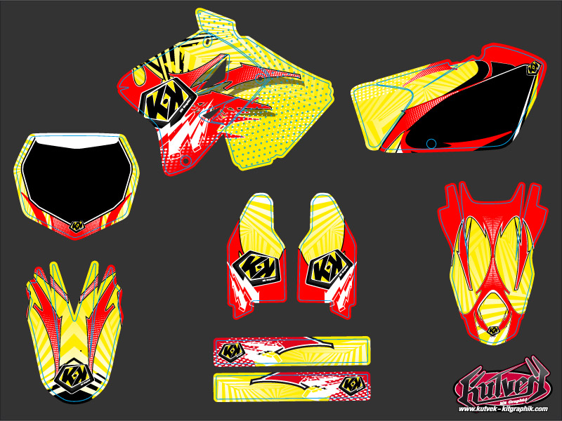 Kit Décoration Moto Cross Graff Suzuki 250 RM KUTVEK - vue 2