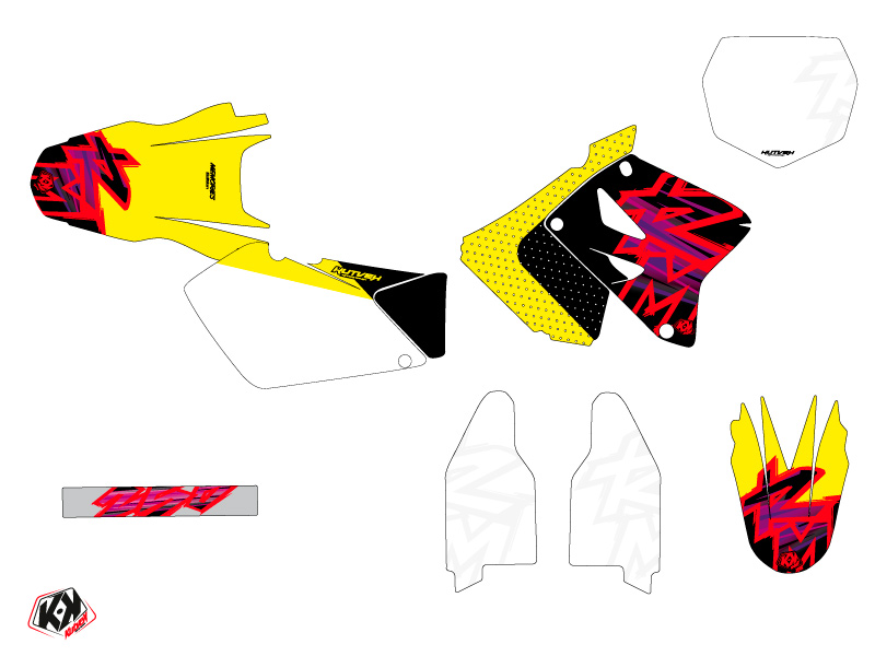 Kit décor motocross Memories Suzuki 250 RM KUTVEK - vue 2