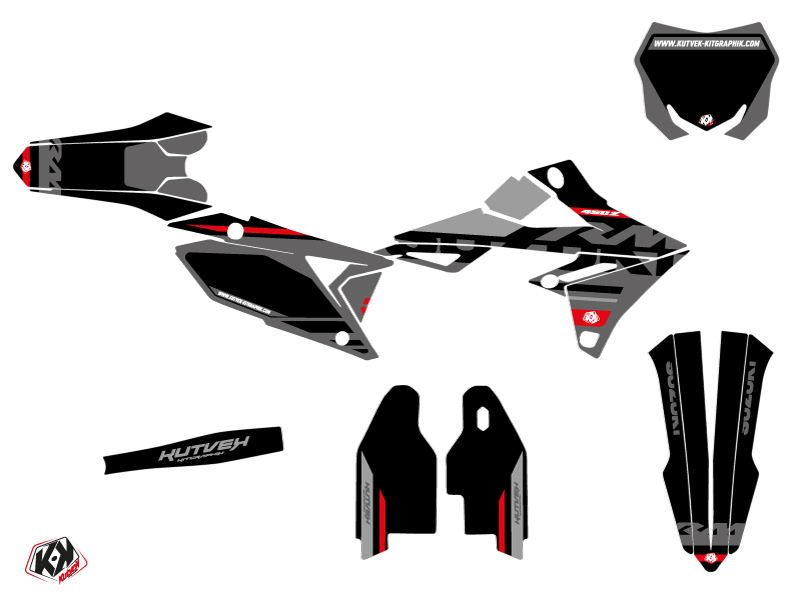 Kit Décoration Moto Cross KUTVEK Suzuki RMZ 250 Noir - vue 2