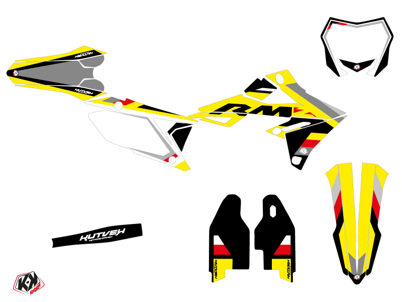 Kit Décoration Moto Cross Suzuki 250 RMZ Noir KUTVEK - vue 2