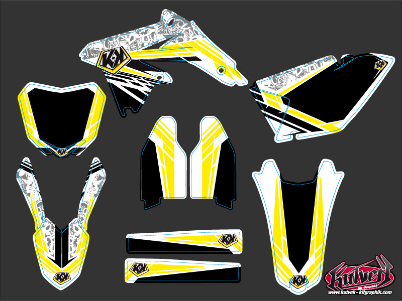 Kit Décoration Moto Cross Spirit Suzuki 250 RMZ KUTVEK - vue 2