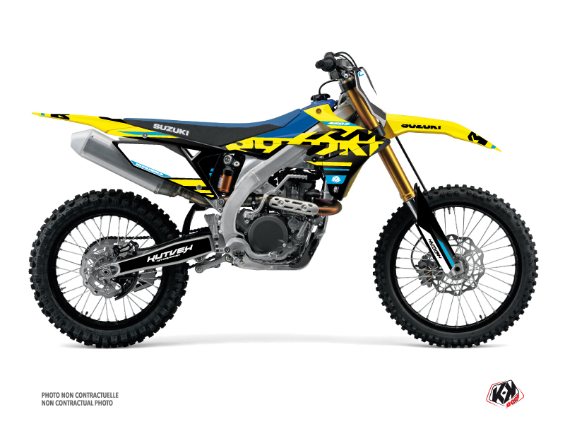 Kit Décoration Moto Cross Suzuki RMZ 250 Bleu