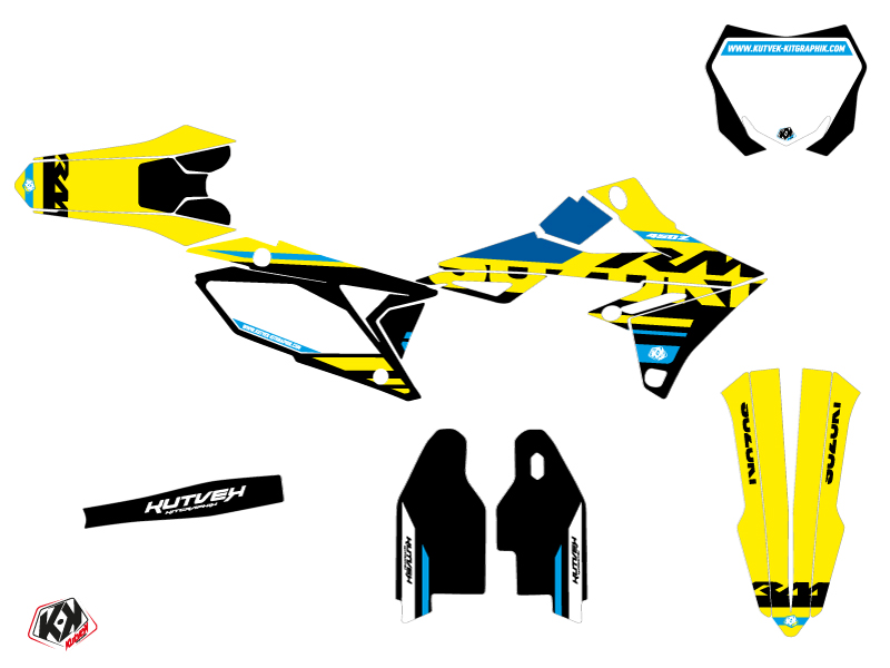 Kit Décoration Moto Cross Suzuki RMZ 250 Bleu - vue 2