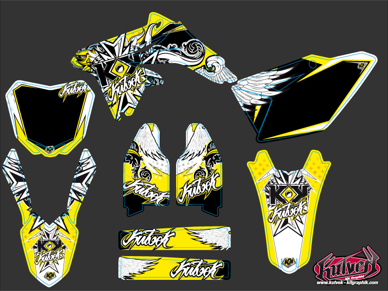 Kit décoration moto cross Demon Suzuki 250 RMZ KUTVEK - vue 2