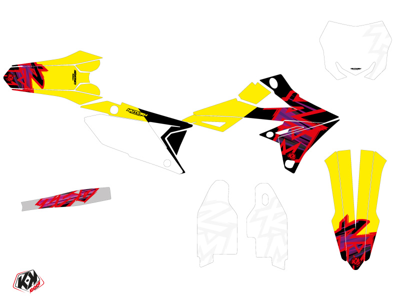 Kit Décoration Moto Cross Suzuki 250 RMZ Memories Kutvek - vue 2