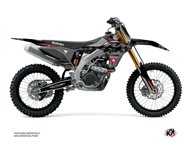 Kit Déco Moto Cross Suzuki 250 RMZ Noir