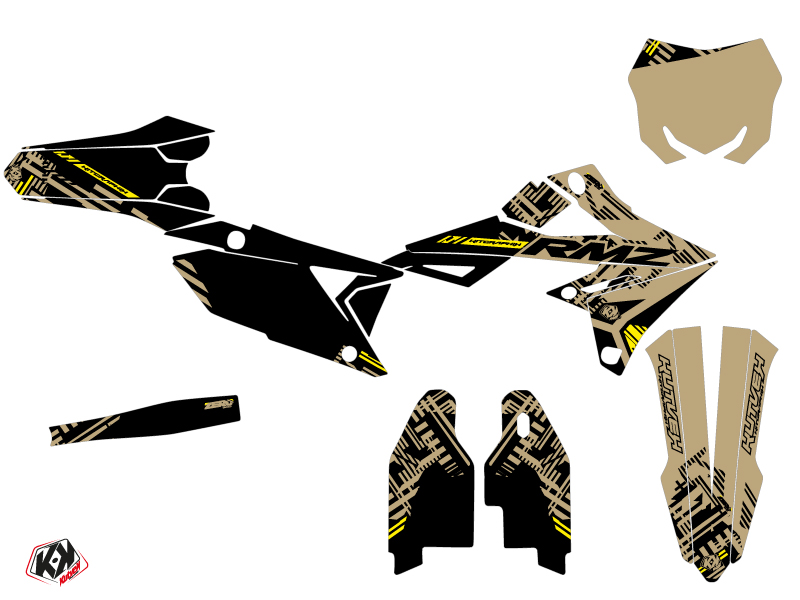 Kit décoration moto cross Kutvek Zero Suzuki 250 RMZ Sable - vue 2
